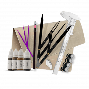Le kit de microblading pour apprendre et s’exercer aux techniques du maquillage permanent chez soi